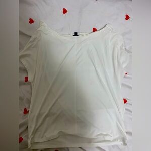 White very soft small-Xsan fitting all occasion top